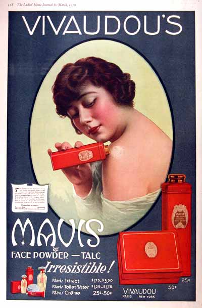 1919 Vivadou Mavis Vintage Print Ad #001957