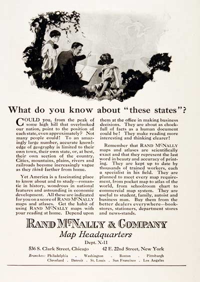 1923 Rand McNally #003162