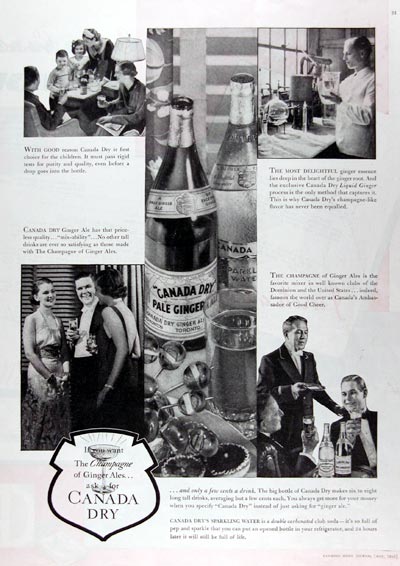 1936 Canada Dry Ginger Ale #023805