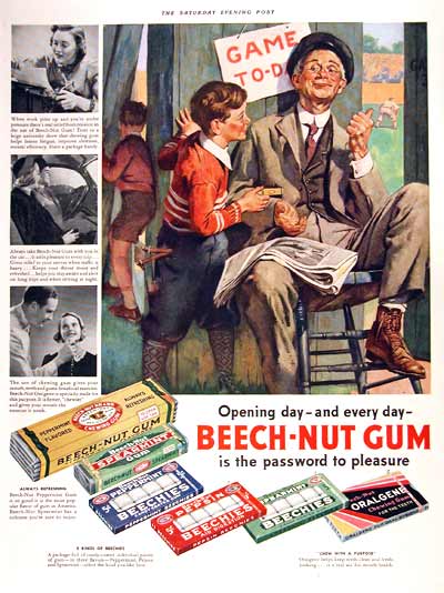 1938 Beech Nut Gum #002717