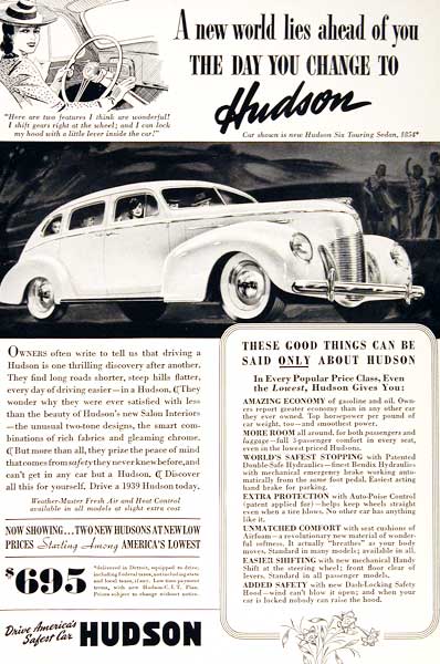 1939 Hudson Six Sedan #003547