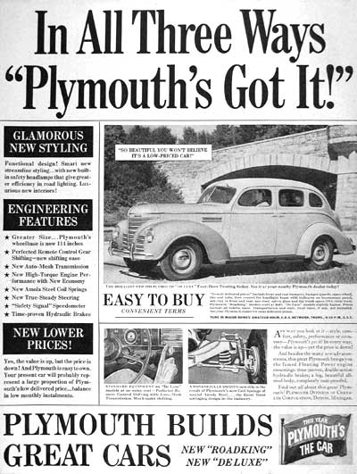 1939 Plymouth Deluxe Sedan #002749