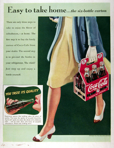 1941 Coca Cola Six Pack #008977