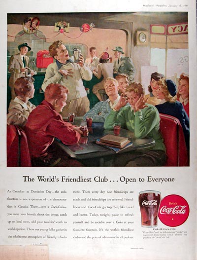 1946 Coca Cola Soda Fountain #010941
