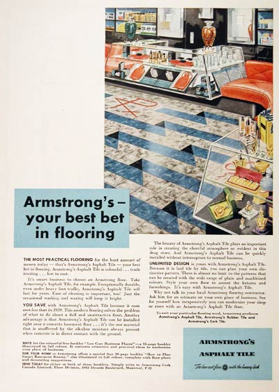 1949 Armstrong Tile Classic Ad #001422 