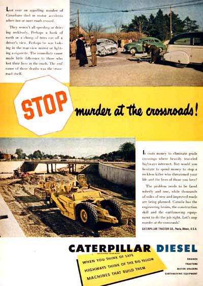 1949 Caterpillar Diesel Vintage Ad #001903