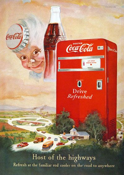1951 Coca Cola Vintage Ad #000693