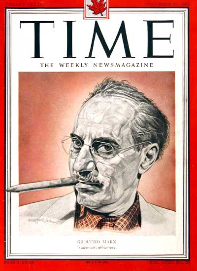 1951 Time Cover - Groucho Marx