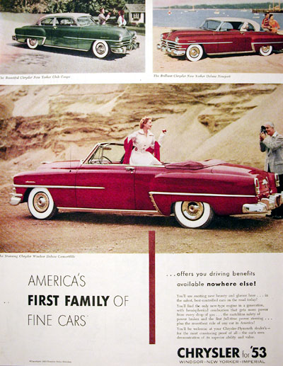 1953 Chrysler Windsor Deluxe Convertible #003880B