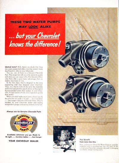 1954 Chevrolet Genuine Parts