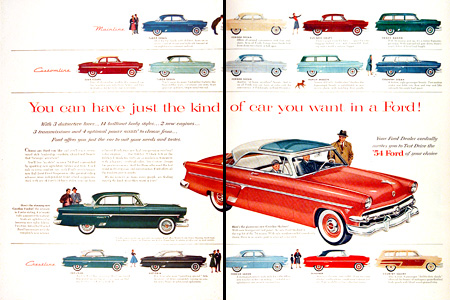 1954 Ford Complete Model Line