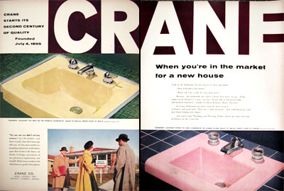 1955 Crane Bathroom Fixtures #015907