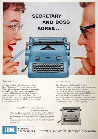 1955 IBM Typewriter #001720