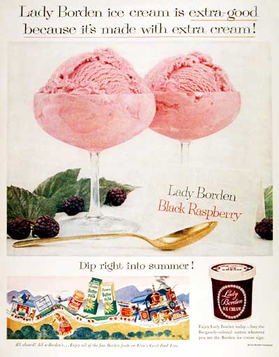 1955 Lady Borden Ice Cream #003780