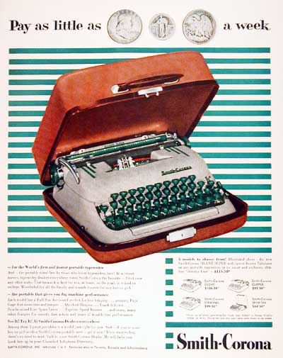 1955 Smith Corona Typewriter #003791