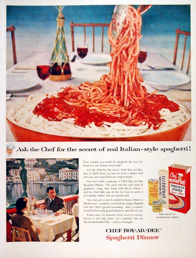 1956 Chef Boy-ar-dee Spaghetti #007537