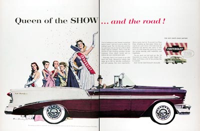 1956 Chevrolet Bel Air Convertible Vintage Ad #024766