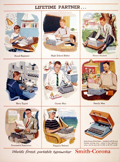 1956 Smith Corona Typewriter #007545