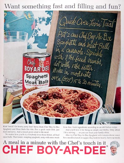 1962 Chef Boy-Ar-Dee Spaghetti #024866