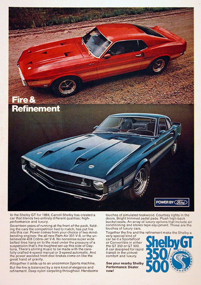 1969 Shelby Mustang GT 1969 Shelby Cobra GT 004874