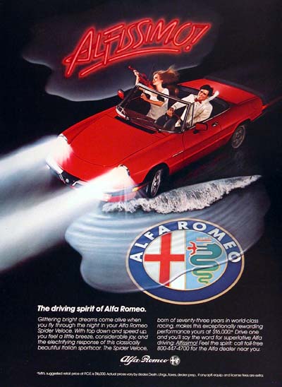 1984 Alfa Romeo Veloce #002574