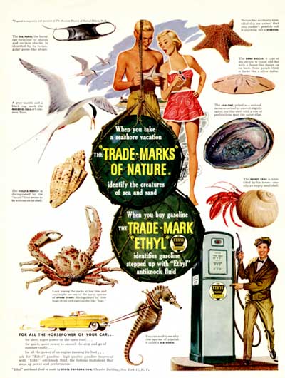 1949 Ethyl Gasoline Vintage Ad #000486