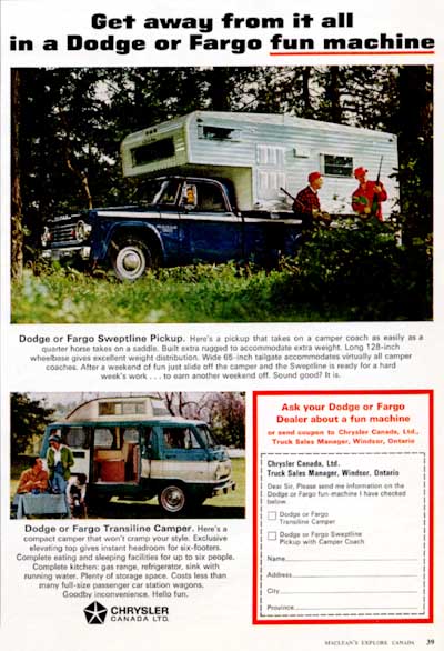 1966 Dodge Fargo Campers