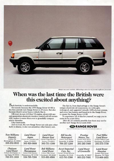1995 Range Rover 4.0 SE
