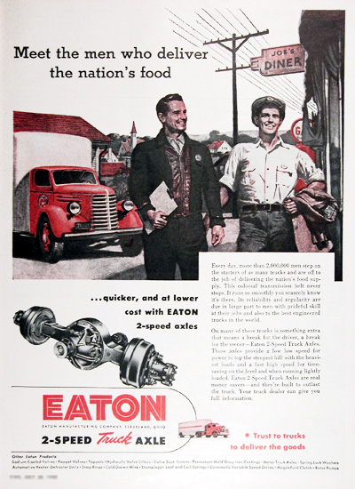 1948 Eaton Truck Axles Vintage Ad #025433