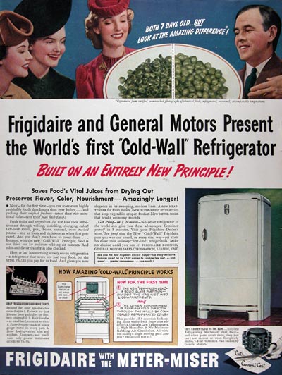 1939 Frigidaire Cold Wall Refrigerator #017369