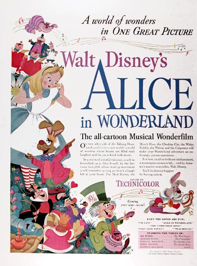 1951 Disney's "Alice in Wonderland" #024468