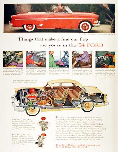 1954 Ford advertisements #6