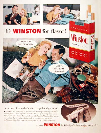 1956 Winston Cigarettes 