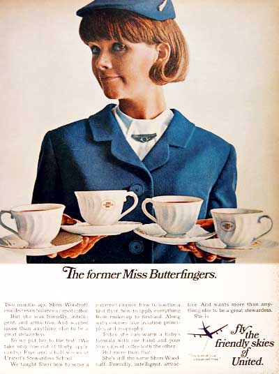 1967 United Stewardess